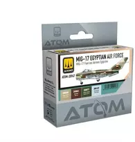 AMMO by MIG Jimenez ATOM akrilinių dažų rinkinys MiG-17 Egipto kamufliažui (4 spalvos)