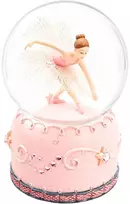 Mirtop Užsukama muzikinė dėžutė su balerina stiklo rutulyje 12 cm