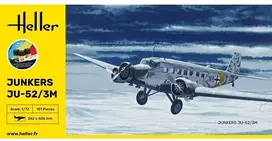 Heller Junkers Ju-52/3M 1:72 surenkamas lėktuvo modelio rinkinys su dažais