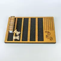 Embroidery Craft Siūlų ričių organizatorius su adatų pagalvėle, 125 skyreliai 45×28 cm
