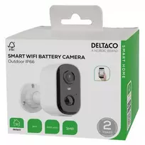 Smart Home baterijomis maitinama WiFi kamera DELTACO, skirta naudoti lauke, IP66 3MP SH-IPC19 / 1903824