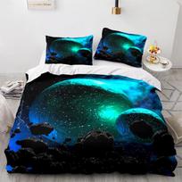 3D Star Sky antklodės užvalkalas ir pagalvės užvalkalas 2 arba 3 didelės raiškos planetinė patalynė AU/EU/DE viso dydžio Patogus, prabangus ir lengvai valomas namų dekoras Baby 100x135cm