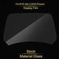 Automobilio grūdinto stiklo plėvelė, skirta BYD Atto 3 Yuan Plus 2022 2023 Center Control jutiklinio ekrano navigacijos ekrano apsaugai 5inch Display Film black