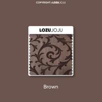 1PC LOZUJOJU 50-60% Blackout Brown European Jacquard Blackout Curtain With Valance For Living Room Bedroom Home Decor W132xL200cm+W132xL46cm ruda
