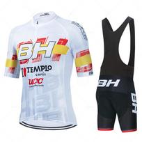 Naujas BH komandos vyriškas dviračių marškinėlių komplektas Vasariniai dviračių drabužiai MTB dviračių drabužiai Uniforma Maillot Ropa Ciclismo Hombre Dviračių kostiumas XS white