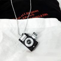 Retro Punk Švytintis SLR Fotoaparato Vėrinys su Karoliukų Reguliuojama Grandinėle