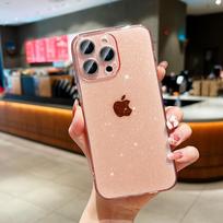 Prabangus Bling Blizgučių Skaidrus dėklas iPhone 17Air 16 15 14 Pro Max 13 12 11 X XR XS 14 Plus 7 8 Telefonams Skaidrus Minkštas Akrilo Dangtelis For iPhone 16 Pro
