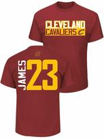 Lebrono Jameso Cleveland Cavaliers vyriški bordo spalvos vertikalūs trumpomis rankovėmis marškinėliai M yellow