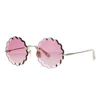 Chloe Chic Elegantiški apvalūs akiniai nuo saulės Moteriški akiniai nuo saulės Rožiniai CH0047S-005 Pink,53