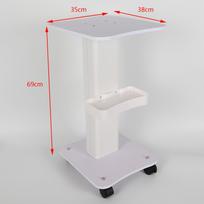 White Beauty Salon Professional Equipment Rolling Trolley Cart Desktop Mobile Storage Rack Multi Layer Storage Tool Tray 35*38*69cm