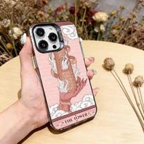 Moon Star S-Sun Tarot Phone Case For iPhone 17,16,15,14,13,12,11 Plus,Pro Max,XS,Colorful Silver Black Cover iPhone12Pro