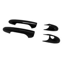 For Fiat 500 2008-2023 Abarth 595 595C 2012-2023 695 2010-2023 Door Handle Cover Car Accessories Stickers Trim Set Add-on Glossy Black