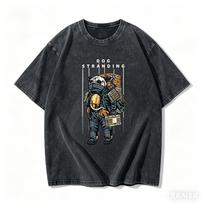 Death Stranding Anime Gerbėjo Skalbti Marškinėliai Visų Metų Drabužiai Asmenybės Drabužiai Didelio Dydžio Unisex Gatvės Apranga Aukštos Kokybės Dovana S įvairiaspalvis