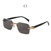 Men's sunglasses, new fashionable sunscreen sunglasses, personalized frameless trimmed sunglasses