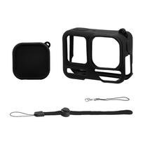 For Insta360 Ace Pro2 Silicone Camera Case with Lens Cap Cover Portable Protective Case Sports Camera Protect Accessory juoda