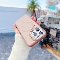 Premium Luxury Magnetic Phone Case for iPhone 17 Pro Max 16 Pro 15 Plus 14 13 12 11 Built in Camera Stand Protective Back Cover Opp Bag&For IP 17 PRO MAX auksas