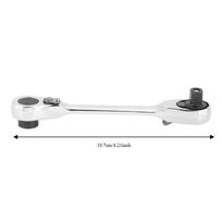 Alloy Mini Ratchet Wrench Double Headed High Torque Quick Release Ratchet Wrench 72-Tooth Ratchet 6.35mm 1/4Inch