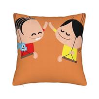 Anime Magali Festa Pillow Case Vintage Pillow Cover Comfy Pillowcases For Living Room Sofa Peach skin 18*18(CM)-1Pcs