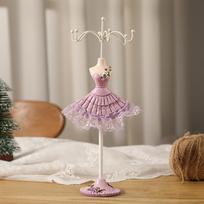 Ring Necklace Mannequin Display Stand Princess Earrings Rack Stand Display  Jewelry Store Purple-Style 4