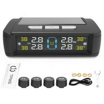 TPMS Solar Power Car Tire Pressure Sensor Car Tire Pressure Alarm Monitor System TMPS Wireless Auto Tyre Pressure Detector T11