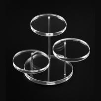 3-Tier Clear Display Stand,Acrylic, Ring Watch Showcase,Jewelry Perfume Storage, Dessert Candy Display Rack, Jewelry Towers