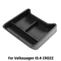 Car Organizer Central Console Storage Box for VW ID.4X ID4 Crozz Stowing Tidying BoxArmrest Box Interior Accessories S9D4 black
