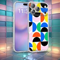TOPLBPCS Mondrian Grid For iPhone 17,12,11,14,13,15,16,Plus,Air,Pro,Max,E,Mini for Magsafe Magnetic Frosted Phone Case iPhone15pro