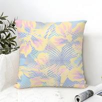 Vintage Psychedelic Texture Pillow Case Linen Pillow Case Sofa Home Decor Cushion Cover Cushion Cove Peach skin 18*18(CM)-1Pcs