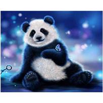 Pilnas 5D „pasidaryk pats“ deimantinis paveikslas „Animal Panda“ deimantinis siuvinėjimas kryželiu namų dekoras, rankų darbo dovana 25x30cm