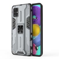 Skirta Samsung Galaxy A51 A71 dėklas Magnetinis automobilio laikiklis Šarvuotas smūgiams atsparus telefono dėklas Skirta Samsung a51 a71 A 51 71 Apsaugokite galinį dangtelį For Galaxy A51 4G pilka spalva