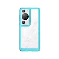 Dėl Huawei P60 Pro dėklo dangtelio Huawei P60 P 60 Pro Capas Skaidrus buferis Atsparus smūgiams Spalvotas rėmelis Skaidrus Fundas Huawei P60 Pro For Huawei P60 Pro