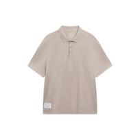 Li Ning Logo Print Short Sleeve Polo Shirt Men Polo Shirts Goat-Gray APLT019-4 L