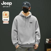 JEEP SPIRIT Men's Hooded Fleece Lined Sweatshirt L