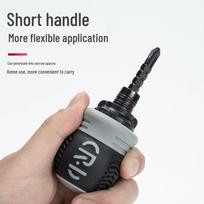 Multifunctional Y-shaped/U-shaped Three-point Screwdriver with Phillips, Slotted, Ratchet, and Unique Suction Bits