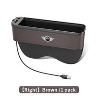 Automobilio sėdynės tarpų dėklas USB įkrovimas daugiafunkcinis tarpų laikymo dėžutė BMW MINI Cooper S Clubman JWC R55 R56 R60 F54 F55 F56 F57