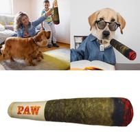 Dog Simulation Cigar Plush Sound Toy Pet Stick Toy with Sound Plush Squeaky Toys Cool Stuffed Cute Gifts for Dog Birthday One Size žalia