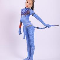 Avatar 3D Spausdinta Uodega Cosplay Vaikų Bodis Children(110cm) gray