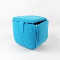 DSLR Camera Bag Velvet Shockproof Protection Camera Lens Case Soft Bag for Nikon Sony Cameras dangaus mėlyna spalva