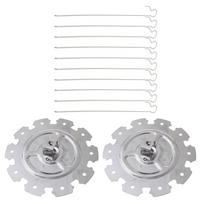 Steel Metal Rotisserie Skewers Needle Cage Oven Kebab Maker Gril Easy to Clean 1 white