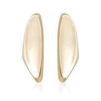 Geometric Irregular Stud Earrings Sexy Metal Smooth Liquid Lava ins Wind Earrings auksas