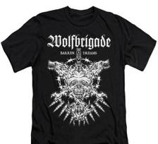 Wolfbrigade barren dreams T-Shirt, Indie Rock Punk Metal Gothic, Unisex tee M
