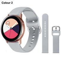 20 mm 22 mm silikoninė apyrankė, skirta Samsung Galaxy Watch Active 2 Watch 3 45 mm 42 mm Gear S3 laikrodžio apyrankės apyrankė skirta Amazfit bip Huawei Watch GT 2 2e pro 20mm pilka