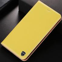 Napa Pattern Genuine Flip Leather Case for IPhone 17 Pro Max 14 12 11 13 15 16 Pro Max 16 Plus 13 12 Mini Phone Wallet Cover iPhone 16 Pro Max citrina