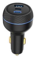 Insmat 520-9130 Universal Black Car Charger, Fast Charging, Cigarette Lighter Socket, Mobile Device, Automotive