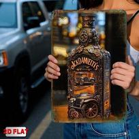 Vintage Steampunk Metal Wall Art Rustic Industrial Iron Sign for Man Cave Garage Bar Office Decor 20x30cm