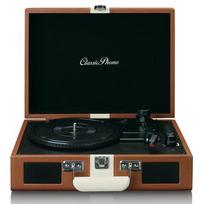 LENCO TT-120BNWH Belt-drive audio turntable Brown, White