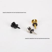 Bakelite Guitar Strap Button Set (2-Piece) for Yamaha Models - Chrome, Black, Gold Black (Individual Package)