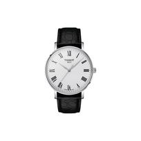 Tissot Lovely serijos kvarcinis laikrodis 50M atsparumo vandeniui 40mm baltas ciferblatas nerūdijančio plieno korpusas odinis dirželis Vyriški laikrodžiai T143.410.16.033.00 Regular Watch Box,White Dial