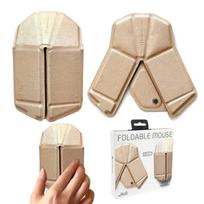 OriMouse Nešiojama belaidė pelė 3D lietimui jautri tyli Bluetooth be USB imtuvo Šampano spalvos myAir.0 [Origami stiliaus dizainas, itin plona 5 mm, itin lengva
