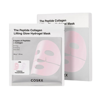 COSRX veido kaukės The Peptide Collagen Lifting Glow Hydrogel Mask, 3 vnt.